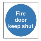 Fire Door Keep Shut - Rigid (100mm x 100mm) FDKSR